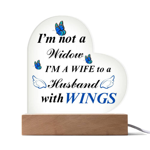 Husband with Wings with LED Base